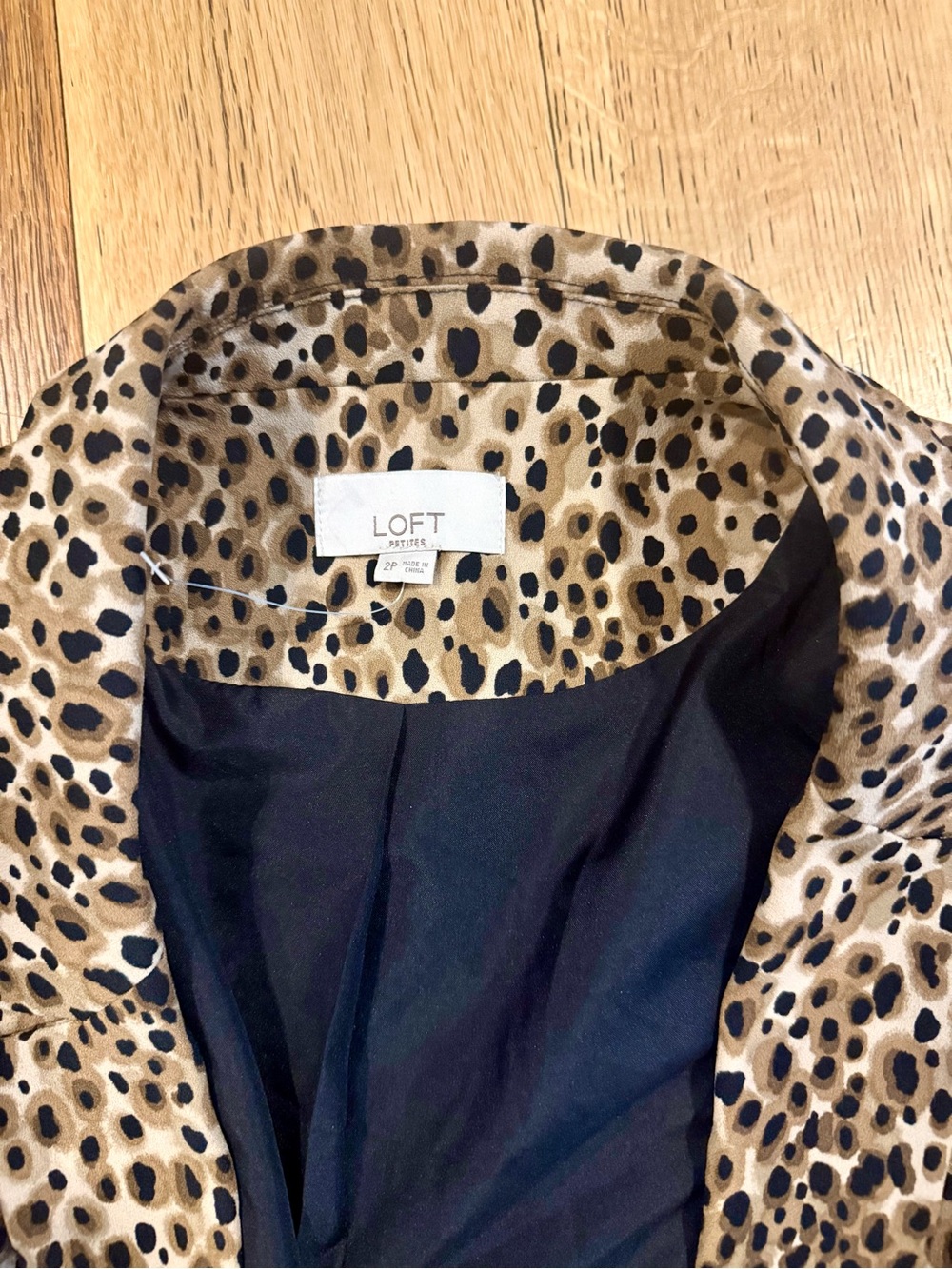 New Without Tags - LOFT Leopard Print Blazer - Picture 3 of 6